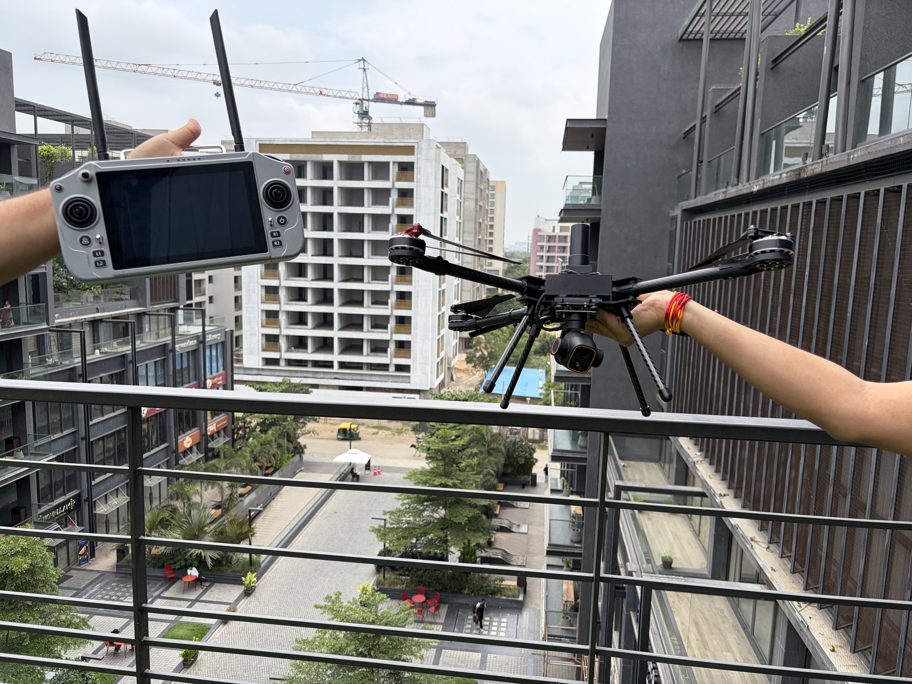 Urban test flight